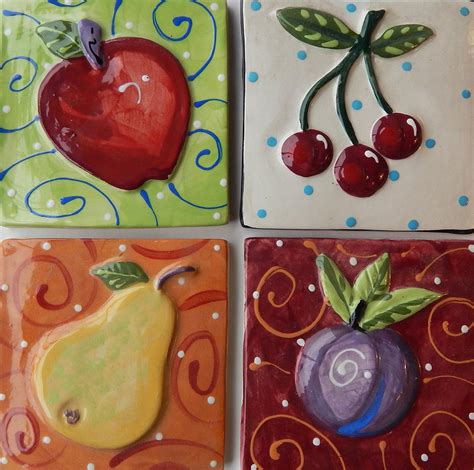 Ceramic Tiles Fruit Series Dana Simson Design
