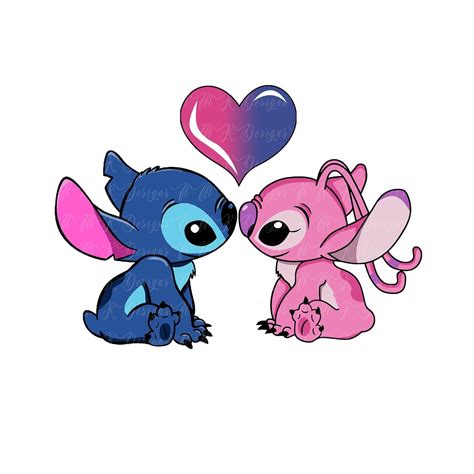 Stitch And Angel Couple Wallpapers Top Free Stitch And Angel Couple