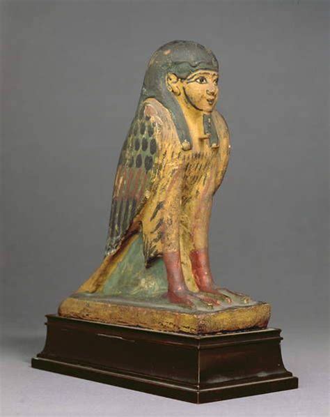 Ba Bird Statuette The Ba Is An Aspect Of A Egyptian Art Ancient
