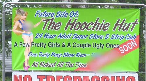 Hoochie Hut Strip Club Sign Raising Eyebrows Concerns In Waynesville