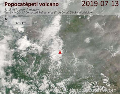 Popocatépetl Volcano Volcanic Ash Advisory Va Not Seen In Stlt