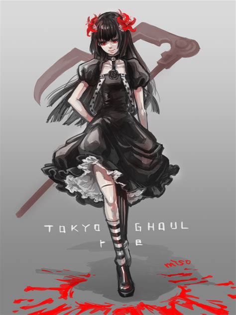 Juuzou Suzuya Black Haired With His Black Dress From Tokyo Ghoul Re