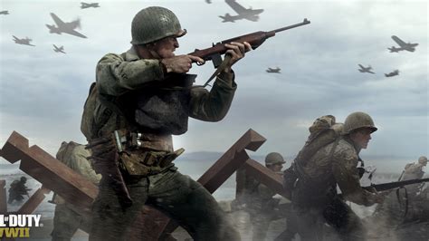 Wallpaper Call Of Duty Ww2 4k 5k Poster Screenshot E3 2017