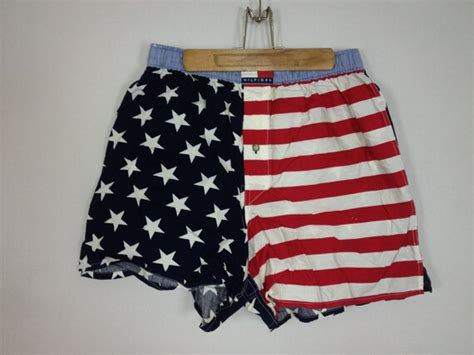 Tommy Hilfiger American Flag Boxer Shorts Size M By Thevirtualmall