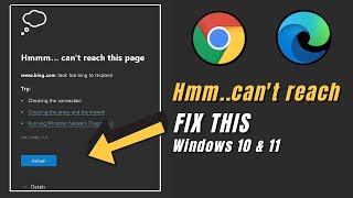 How To Fix Hmm We Can T Reach This Page Error In Microsoft Edge On Windows