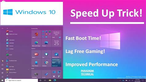 How To Speed Up Your Windows 10 Performance Best Settings 369 Youtube