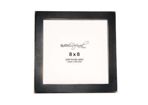 8x8 Gallery 1 Picture Frame Black By Rusticrefined On Etsy