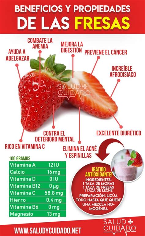 Beneficios De La Fresa Para La Salud Propiedades Curativas