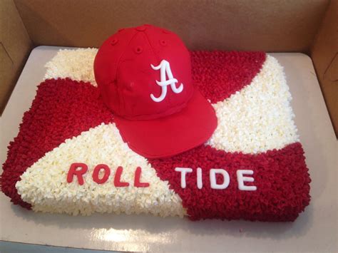 Roll Tide Alabama Cake With Fondant Hat Alabama Cakes Bray Roll Tide