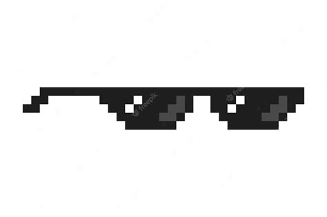 Premium Vector Pixelated Boss Glasses Gangster Pixelated Sunglasses