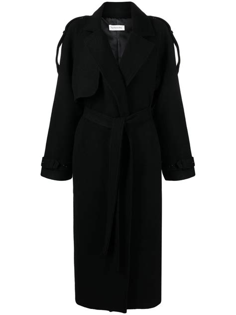 THE FRANKIE SHOP Suzanne Wool Trench Coat Editorialist