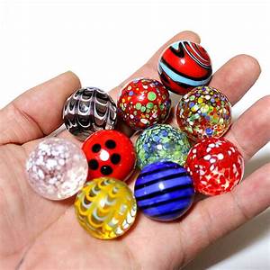 Colorful Glass Marbles Balls For Kids Charms Accessories Cute
