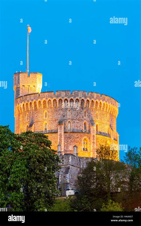 The Round Tower At Windsor Castle Windsor Berkshire England Uk