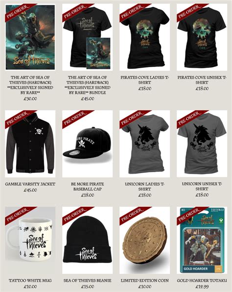 New Items In The Official Merch Store Rseaofthieves