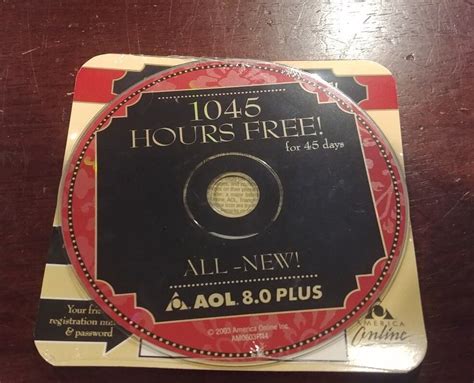 Aol 80 Plus 1045 Hours Free Vintage New Sealed Cd Disc Ebay