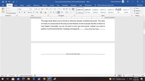 How To Show Or Hide Section Breaks In Microsoft Word