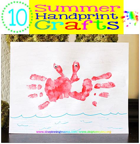 5 Summer Handprint Crafts By The Pinning Mama Skip To My Lou