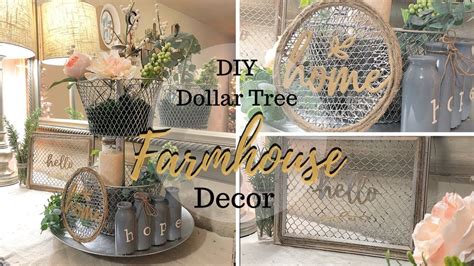 Diy Dollar Tree Farmhouse Decor Youtube Diy Christmas Decorations