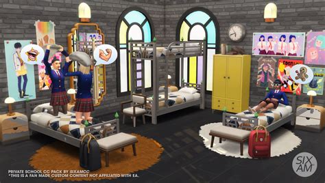 Private School Cc Pack For The Sims 4 Sixam Cc