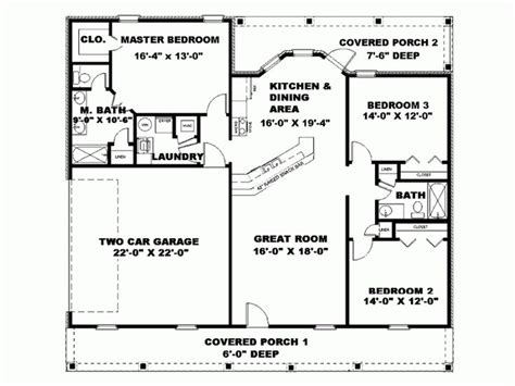 Efficiency and all of activity on this house will run well. nice floor plan 1500 square foot country house plans ohio ...