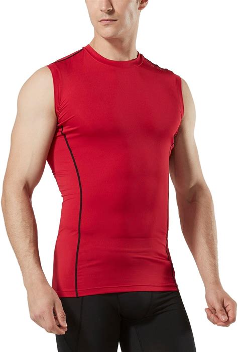 Tsla Men S Sleeveless Workout Shirts Dry Fit Running Compression