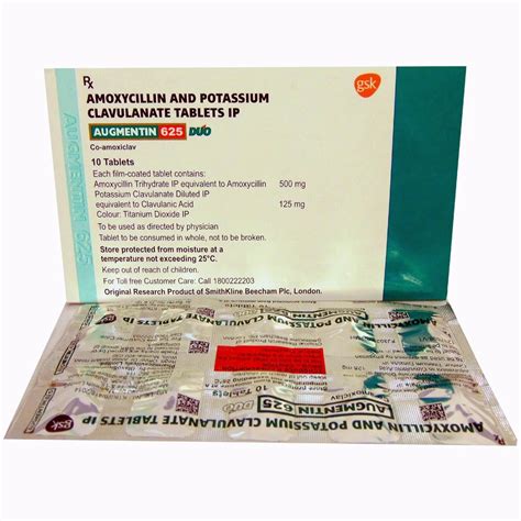 Augmentin Tablet Latest Price Dealers And Retailers In India