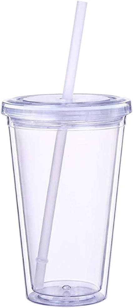 Tumblers With Lids And Straws Wall Clear Plastic Tumblers Bulk Reusable