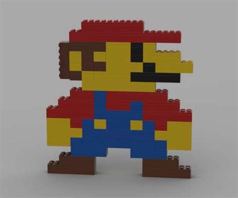 Lego Moc Not Squashed Mario Pixel Art By Mixelmaker Rebrickable