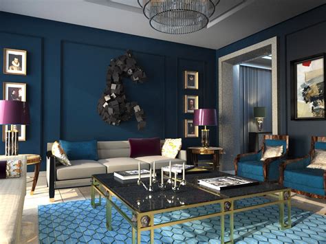 2030 Dark Blue Room Color