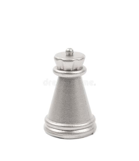 Silver Rook Chess Figure Isolated Stock Image Image Of Isolation