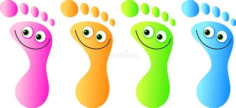 Happy Feet Stock Vector Illustration Of Parts Smiling 9743426