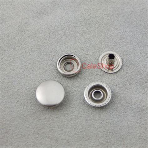 25 50 100 sets leather craft rapid rivet button metal snaps fasteners 15mm 5 8 ebay