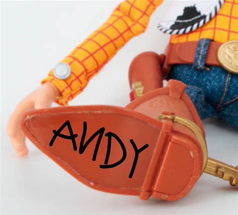 Andy Svg Toy Story Woodys Boot Signature Only Clipart Etsy