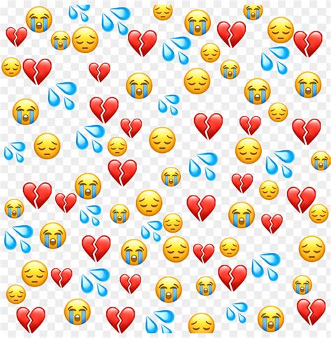 Sad Emoji Emojis Whatsapp Sademoji Heart Hearts Hea Emoji Png Image