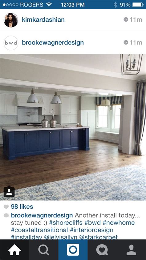 At leatherman supply, we can help you design and build your dream look. Cabinets and big island. Love this island size | New homes ...