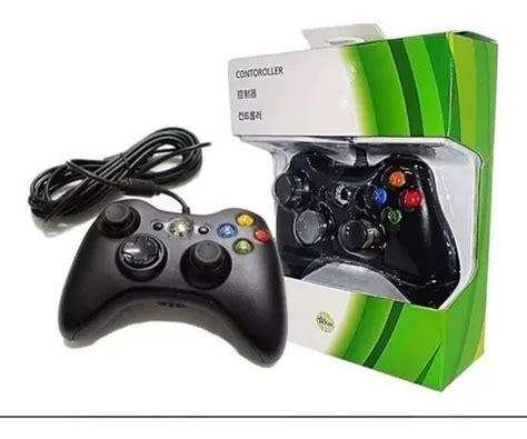 Controle Com Fio Para Xbox 360 Slim Fat E Pc Joystick Mercadolivre