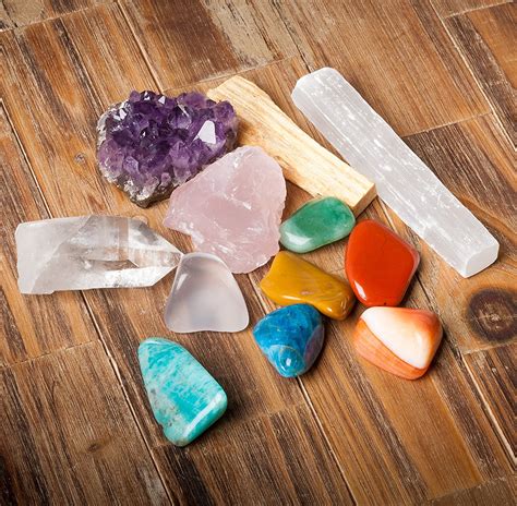 Genuine 7 Chakra Healing Crystals Set / 12 pc Kit - Rewire Me