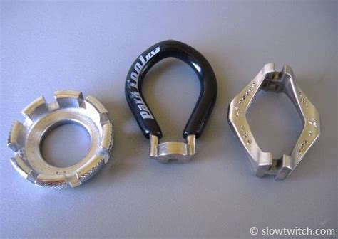 This type of wrench can be rotated in a full cycle without removing it due to its size and shape. Wheel Truing How-To - Slowtwitch.com