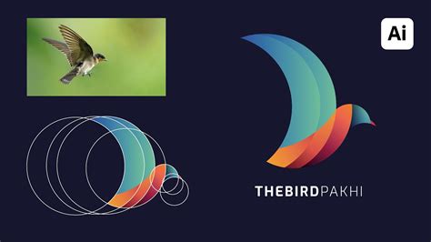 Logo Design Tutorial Illustrator Golden Ratio Logo Bird Logo