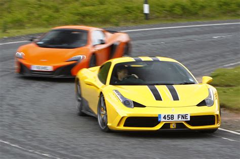 Supercar Shootout Ferrari 458 Speciale Versus Mclaren 650s Autocar