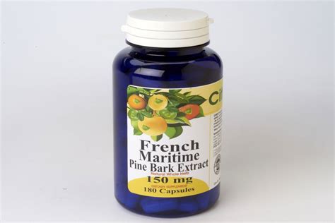 Pycnogenol® dried french maritime pine extract (bark) 100mg / ** [std. Pine Bark Extract 120 Capsules | Healthy cholesterol ...