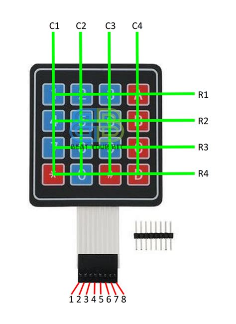 Arduino 7 Cach Su Dung Ban Phim Ma Tran 4x4 How To Use 4x4 Matrix