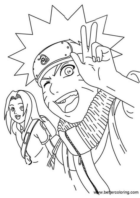 Naruto Coloring Pages Line Drawing Free Printable Coloring Pages