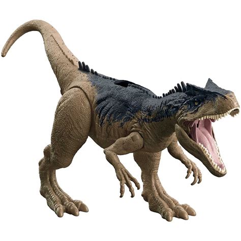 Mattel Jurassic World Camp Cretaceous Roar Attack Allosaurus Dinosaur Action Figure With Strike