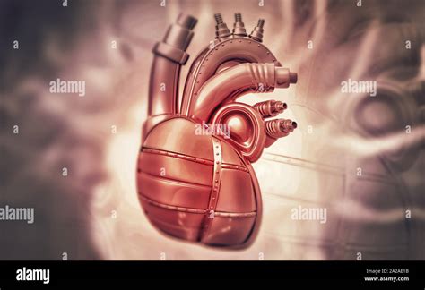 Artificial Human Heart Concept 3d Illustration Stock Photo Alamy