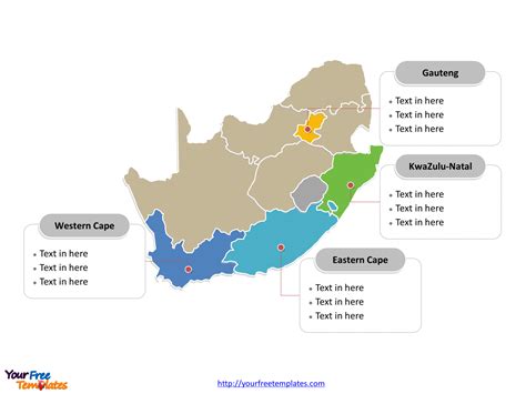 Nonscaling patterns can look better when you have a small number of patterns in your map, as they stand out more. Free South Africa Editable Map - Free PowerPoint Templates