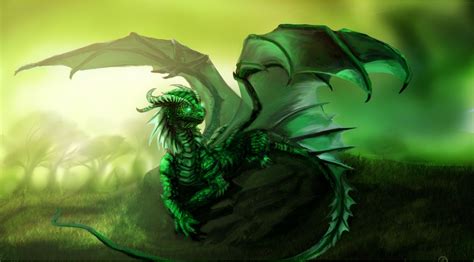 Dragonsfaerieselvesandtheunseen Emerald Dragons