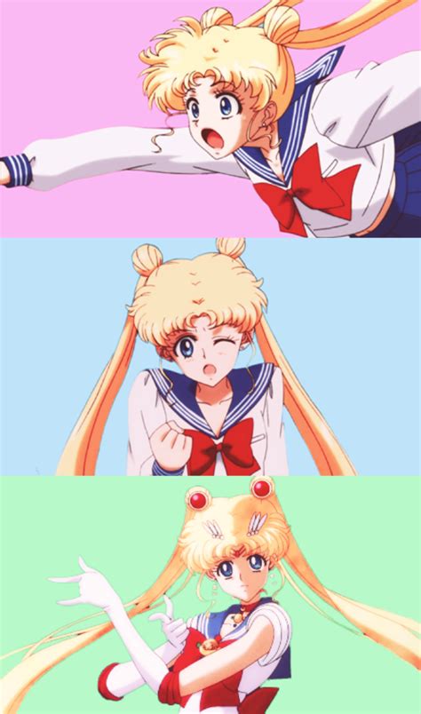 Sailor Moon Crystal Collage Usagi Tsukino Serena Tsukino Bunny Tsukino Sailor Moon