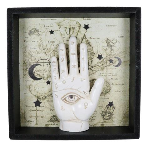 All Seeing Eye Fortune Teller Chirology Palmistry Hand Palm Wall Decor