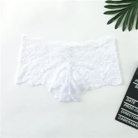 Uocefik Floral Sexy G String Thongs For Women Low Rise Lace Thong See Through Underwear